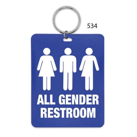 Picture of Restroom Tag with Ring