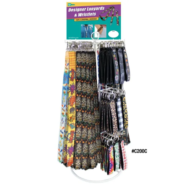 Picture of Designer Lanyard & Wristlets Revolving Counter Display