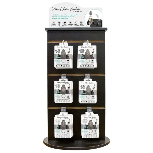 Picture of Purse Charm Keychains Display
