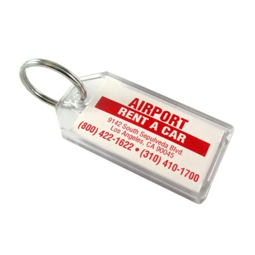 Custom Imprinted Extra Strength Key Tag with Split Ring