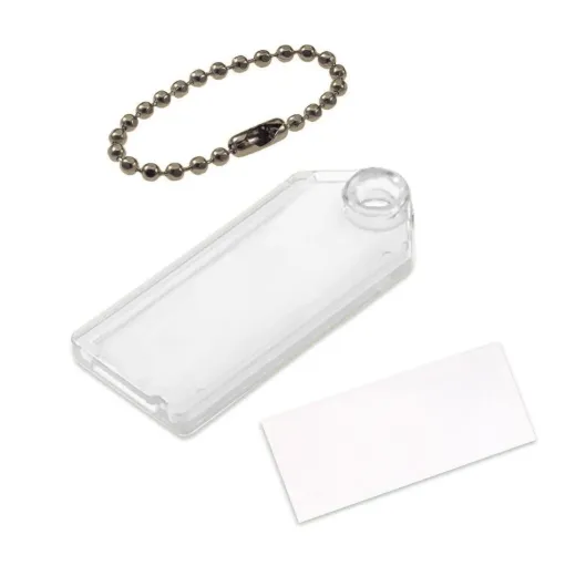 Custom Imprinted Key Tag with Ball Chain