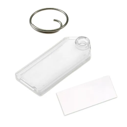 Custom Imprinted Key Tag with Tang Ring