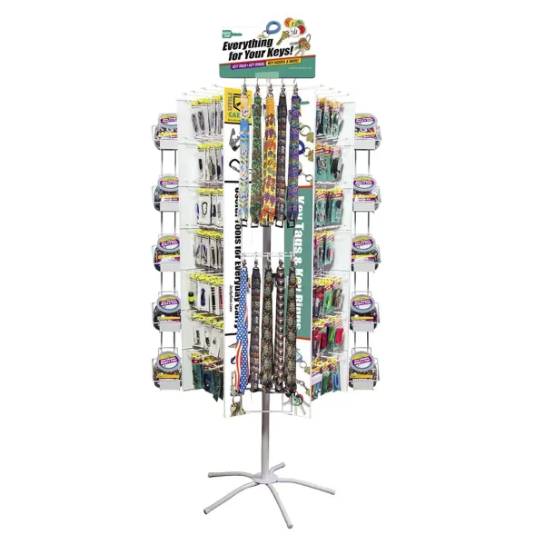 Revolving Floor Display w/ Jars & Lanyards