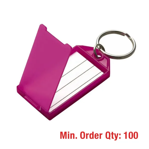 Bulk Non-Packaged Key Tag w/ Flap + Jump Ring