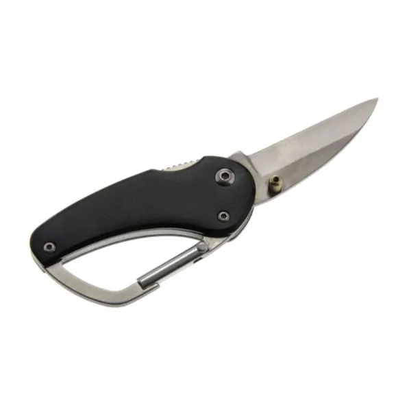 CARABINER KNIFE BLACK 1/PK