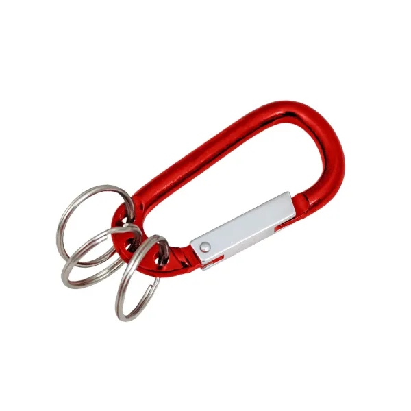 3-RING C-CLIP  ALUMINUM  RED  10/PK