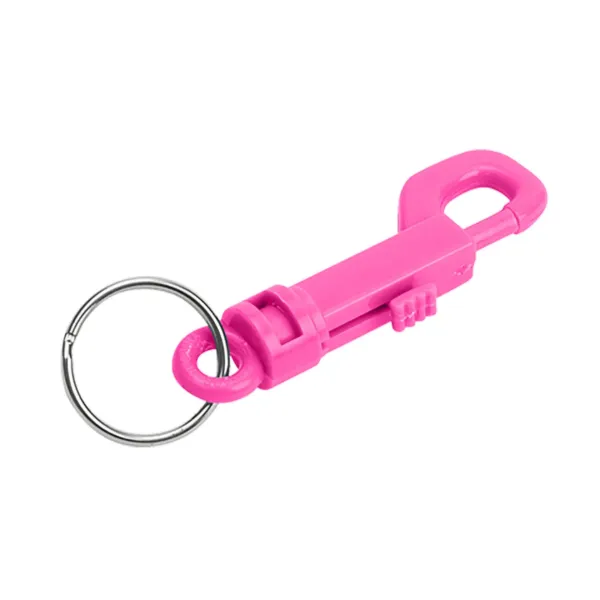 PLASTIC KEY CLIP  N PINK  25/PK