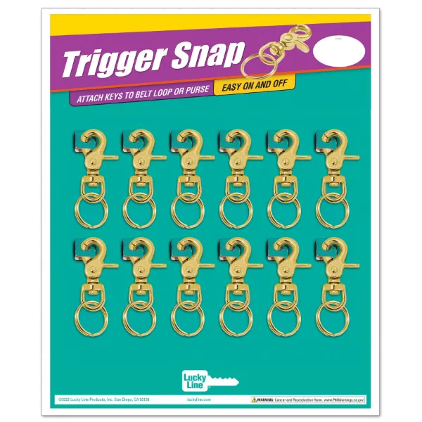 BRASS TRIGGER SNAP W/SKR  12ea/CD