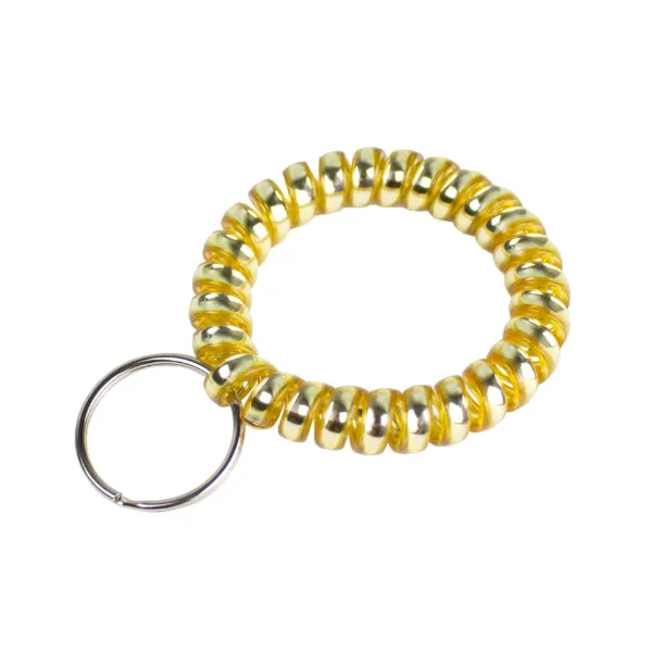 WRIST COIL W/RING  GOLD  10/PK