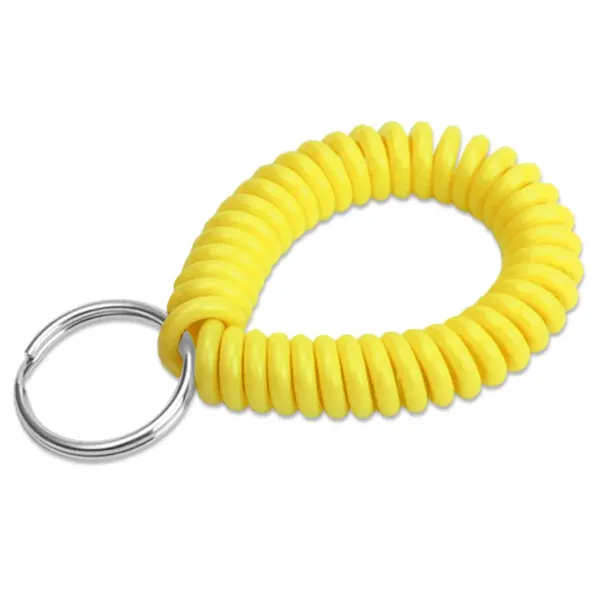 WRIST COIL W/RING  YELLOW  10/PK