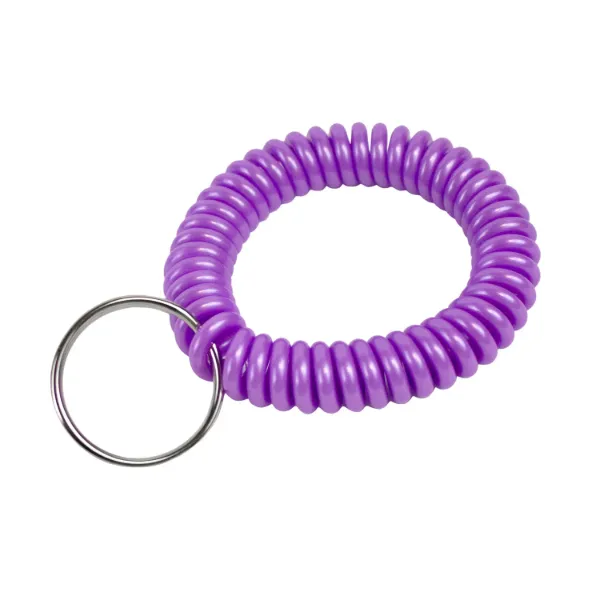WRIST COIL W/RING  PURPLE  10/PK