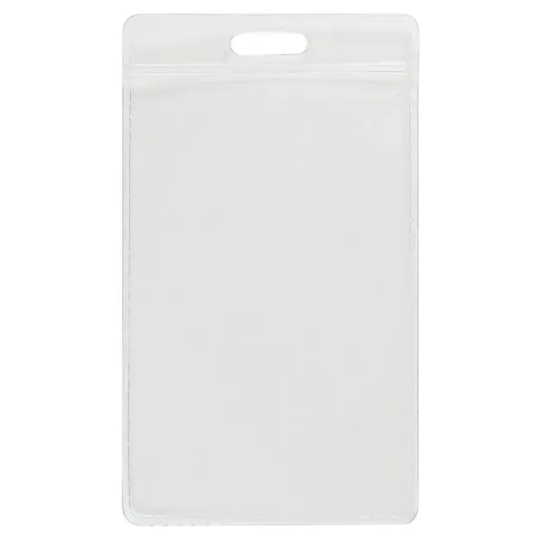 2 1/4 x 4 1/2 VERTICAL ID PVC BADGE HOLDER 5/PKG