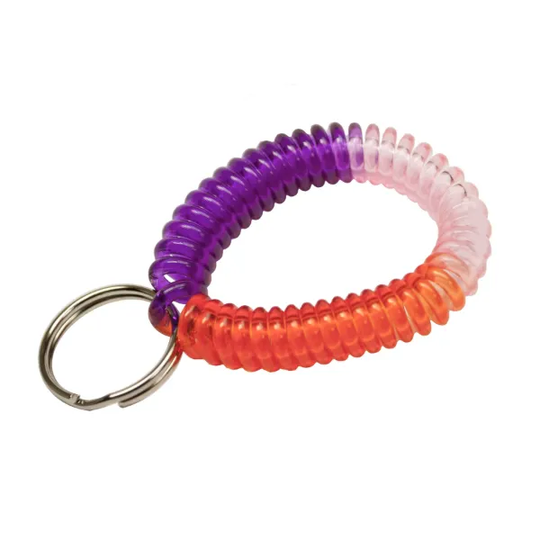 WRIST COIL W/RING PURPL,PINK,ORANGE