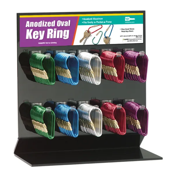 ANODIZED OVAL RING DISPLAY  200 PCS