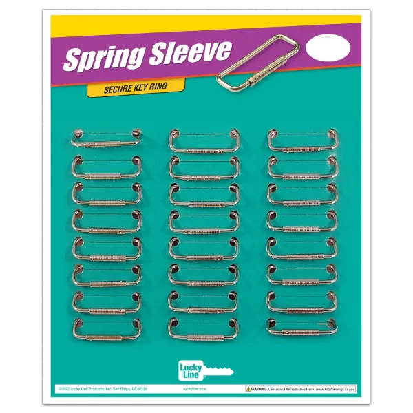 SPRING SLEEVE KEY RING  24/CD