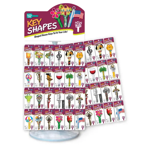 KEY SHAPES COUNTER DISPLAY, 48 SKUS, 168 PCS (5K, 2S)