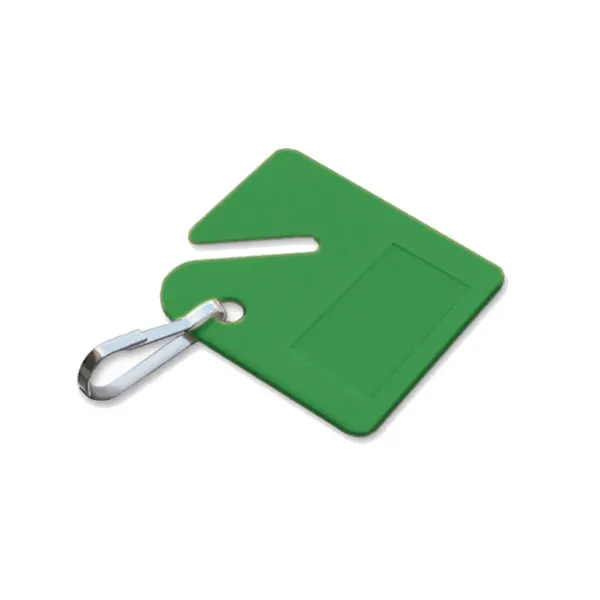 CABNT TAG ONLY, NO LBL, W/HK  GRN  20/PKG