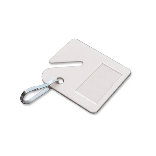CABINET TAG W/HOOK  WHITE  20/PK