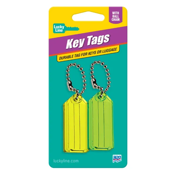 ID TAG W/B CHAIN  ASSORTED  2/CD