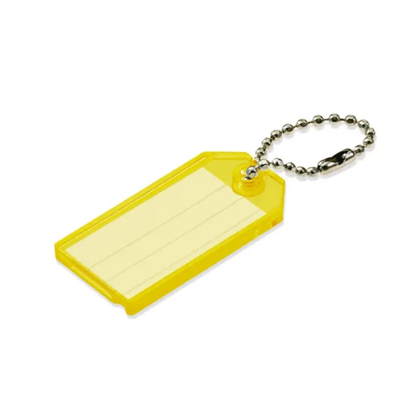 ID TAG W/B CHAIN  YELLOW  100/BX