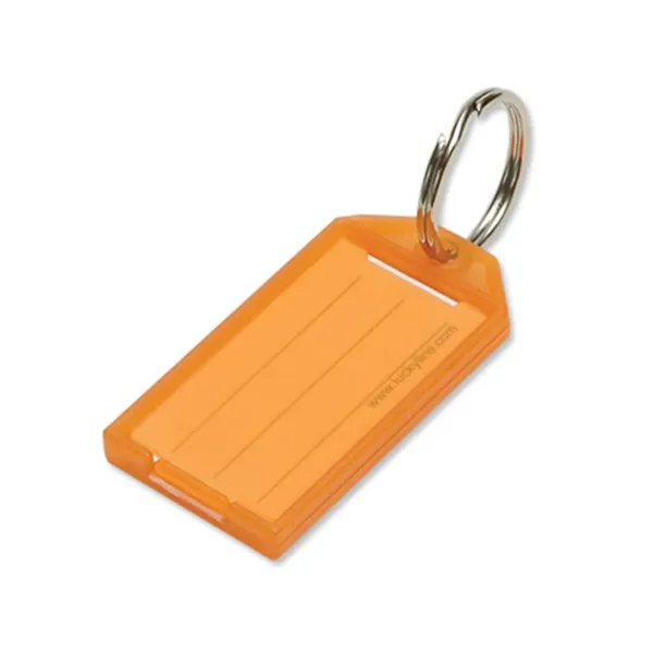 ID TAG W/SKR  ORANGE  100/BX