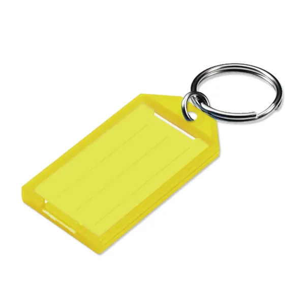 ID TAG W/SKR  YELLOW  10/PK