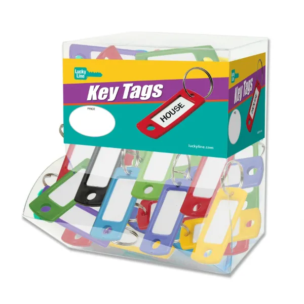 ID TAG W/RING  ASST  100/BX
