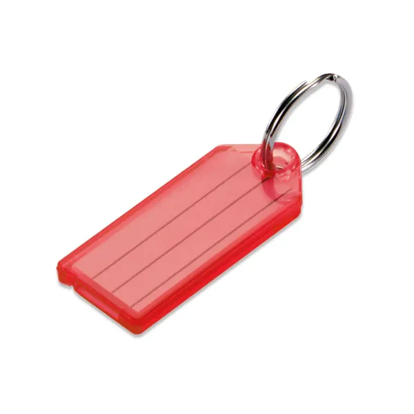 ID TAG W/SKR  RED  100/BX