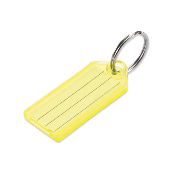 ID TAG W/SKR  YELLOW  100/BX