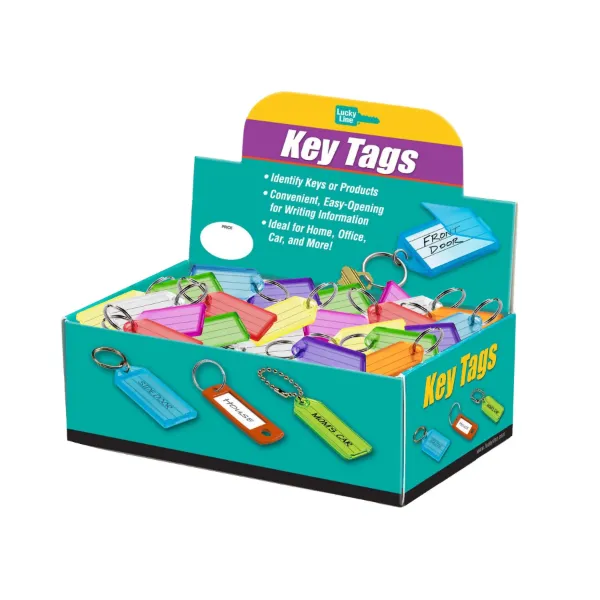 ID TAG W/SKR  ASSORTED  100/BX