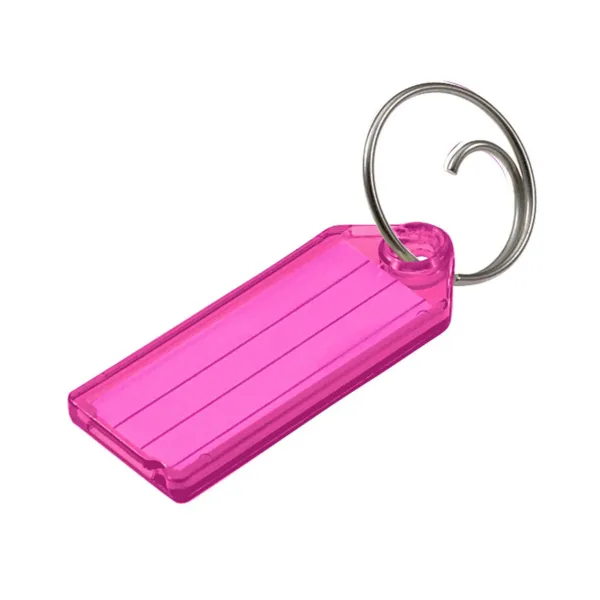 ID TAG W/TANG  MAGENTA  100/BX