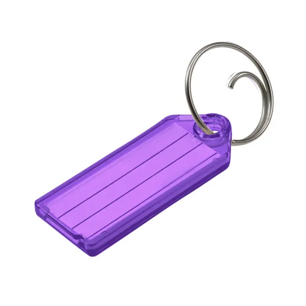 ID TAG W/TANG  PURPLE  100/BX