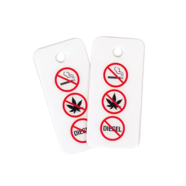 NO SMOKING RECT. TAG  WHITE