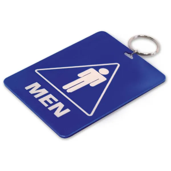 MEN'S RESTRM TAG W/RING  1/PK