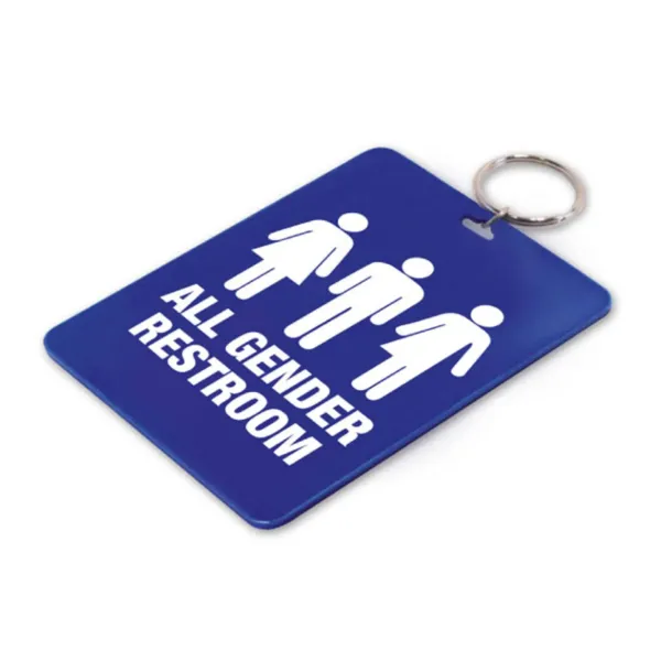ALL GENDER RESTRM TAG W/RING  1/PK