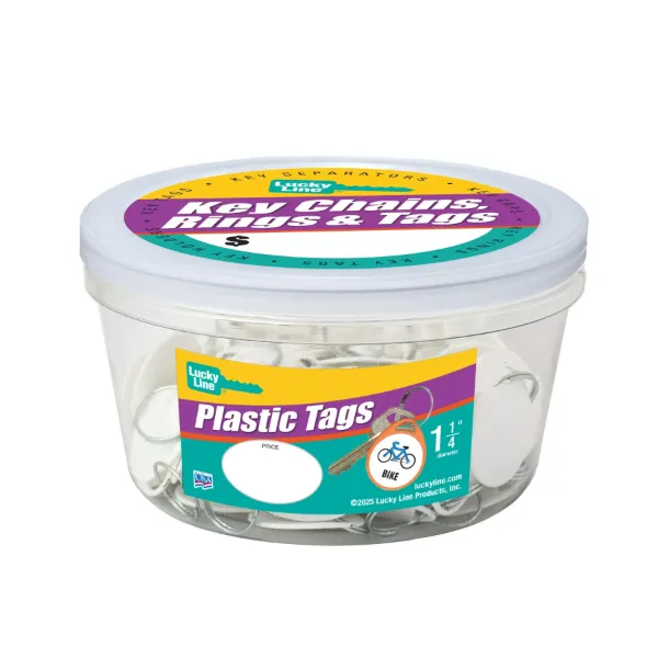 LABEL-IT TAG W/RNG  WHTE  100/JR