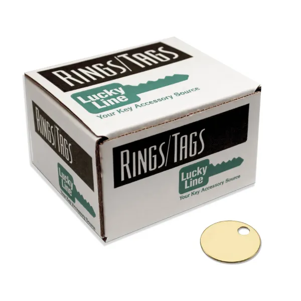 3/4  BRASS TAG  1 HOLE  100/BX
