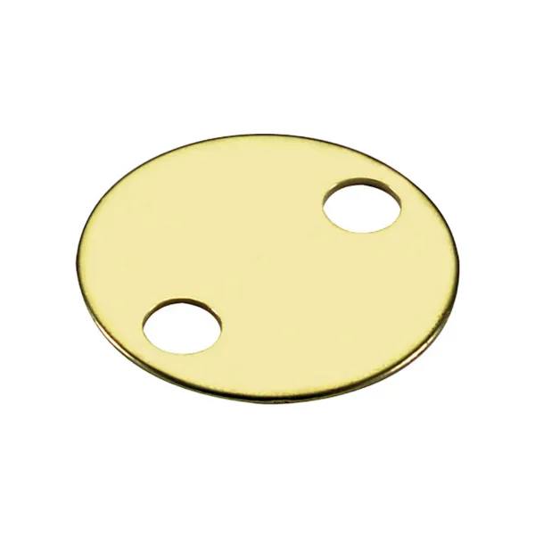 1-1/8  BRASS TAG  2 HOLE  20/PK
