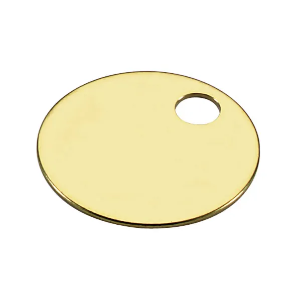 1  BRASS TAG  1 HOLE  20/PK