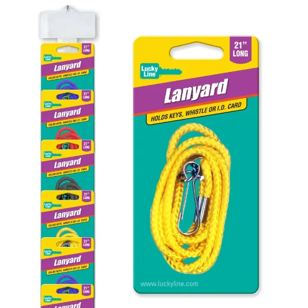 LANYARD  ASSORTED 1/CD 12/ST