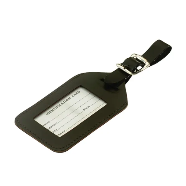 LEATHER TRAVEL TAG  10/PK