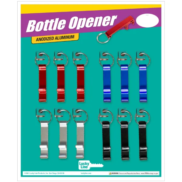 BOTTLE OPENR W/RNG  ASST   12ea/CD