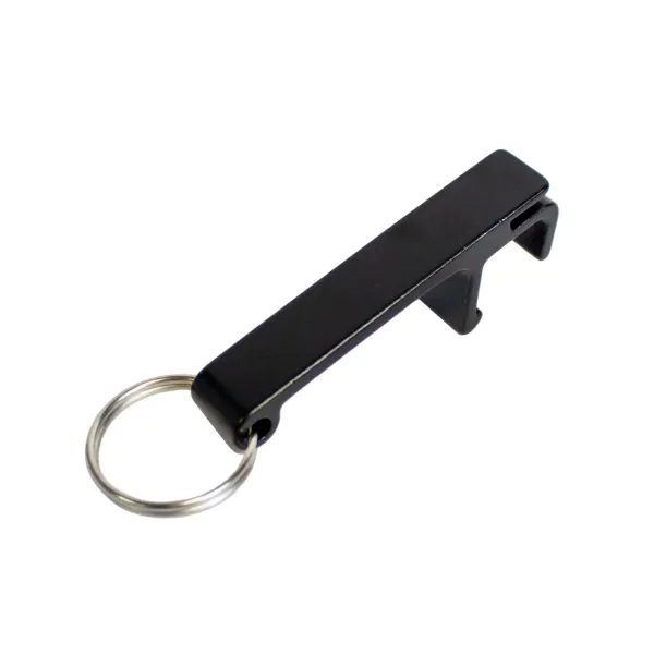 BOTTLE OPENR W/RNG  BLACK  20/PK