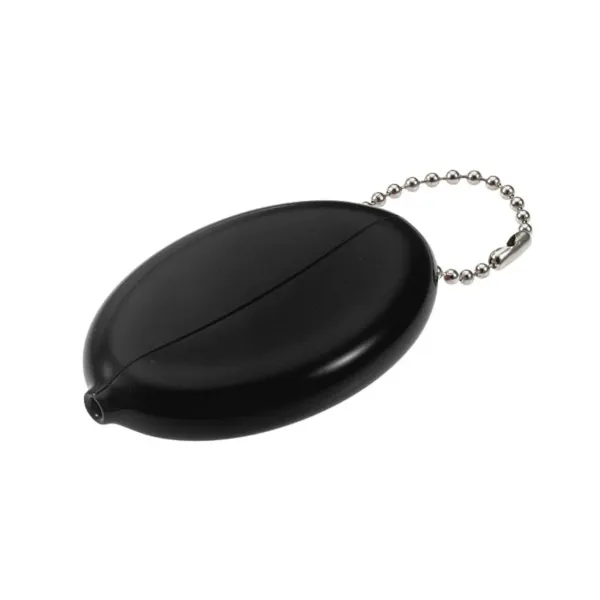 PLAS COIN HLDR W/BC  BLAK  10/PK