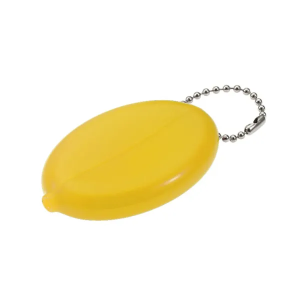PLAS COIN HLDR W/BC  YLLW  10/PK