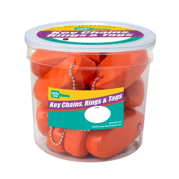 ORANGE KEY FLOAT W/B CHN  25/JR