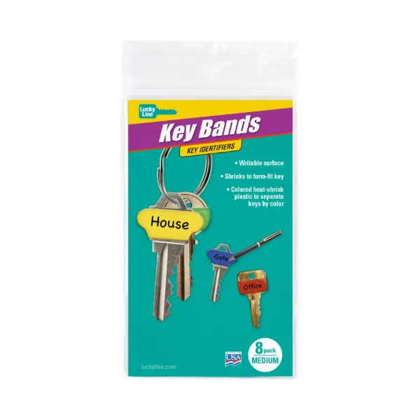 KEY BANDS MED 8/PK