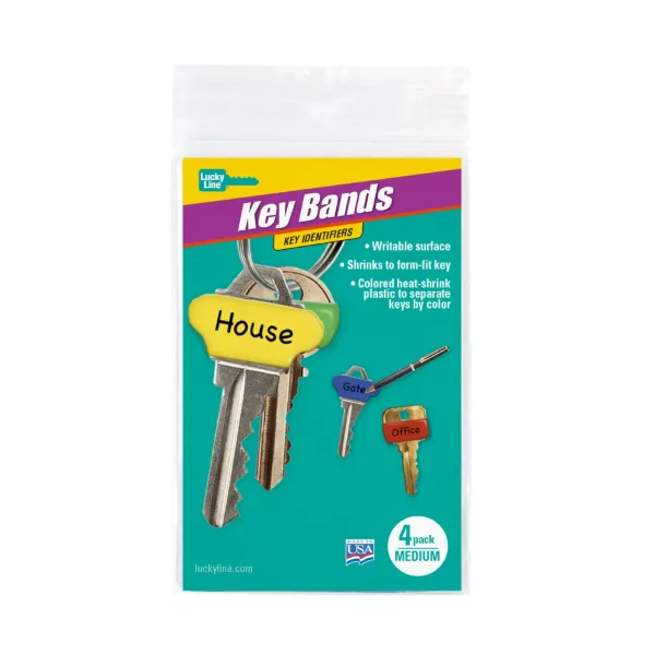 KEY BANDS MED 4/PK