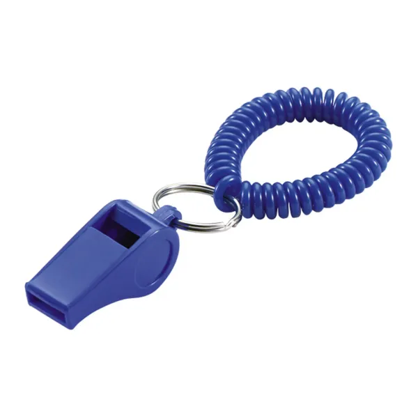 WRIST COIL W/WHISTLE  BLUE  1/BAG