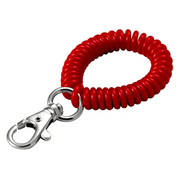 WRST COIL W/TRG SNAP  RED  3/BAG
